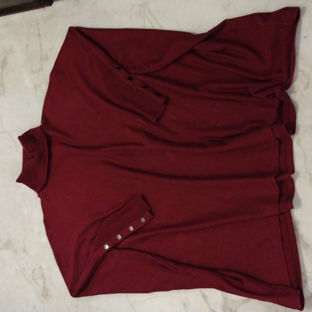 Alfani burgundy turtle neck sweater.